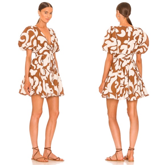 RHODE Dresses & Skirts - RHODE Madeline Linen Blend Mini Dress Size 0